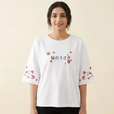 Women -Printed Jersey Tshirt